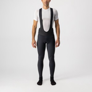 Black Men Castelli ENTRATA WIND Bib Tights | 659DTHOXZ