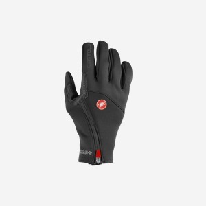 Black Men Castelli MORTIROLO Gloves | 178QJHRLM