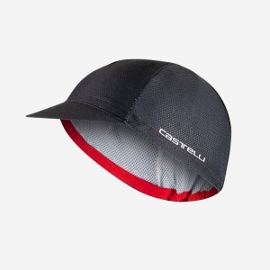 Black Men Castelli ROSSO CORSA 2 Cap | 243WFJTEK