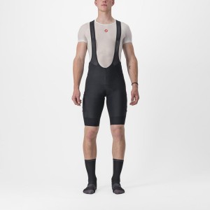 Black Men Castelli UNLIMITED CARGO Bib Shorts | 463HJRPWZ