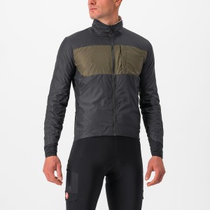 Black Men Castelli UNLIMITED PUFFY Jackets | 086SGPELN