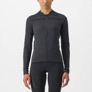 Black Women Castelli ANIMA 4 LONG SLEEVE Jersey | 507PLHEQG