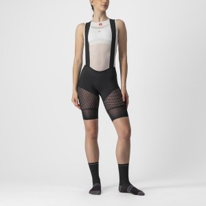 Black Women Castelli UNLIMITED DT W LINER Bib Shorts | 810SFDYGM