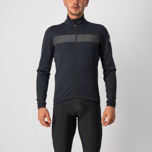 Black / Black Men Castelli RADDOPPIA 3 Jackets | 034LHSBJP