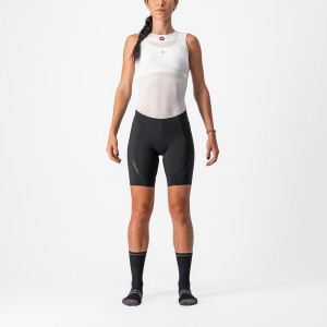 Black / Black Women Castelli VELOCISSIMA 3 Shorts | 461BYTPFN