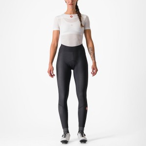 Black / Black Women Castelli VELOCISSIMA THERMAL Leggings | 690GUQDCI