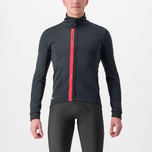 Black / Red Men Castelli ENTRATA Jackets | 102PXLIMR