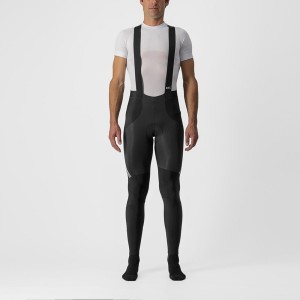 Black / Silver Men Castelli SORPASSO RoS Bib Tights | 238GLWETO