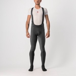 Black / Silver Men Castelli VELOCISSIMO 5 Bib Tights | 715GJAQHN