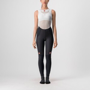 Black / Silver Women Castelli SORPASSO RoS W Leggings | 026UEDZHS