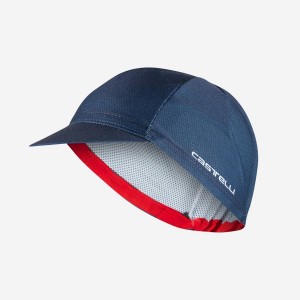 Blue Men Castelli ROSSO CORSA 2 Cap | 437JDRTHQ