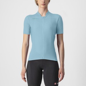 Blue Women Castelli ANIMA 3 Jersey | 435CNTDIV