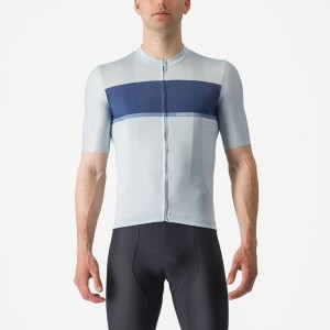 Blue / Blue / Grey Men Castelli TRADIZIONE Jersey | 419RVHEGX