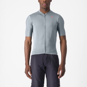 Blue / Grey Men Castelli UNLIMITED ENTRATA 2 Jersey | 758CDNZTU