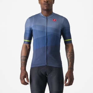 Blue / Light Grey Blue Men Castelli ORIZZONTE Jersey | 134NAKMDW