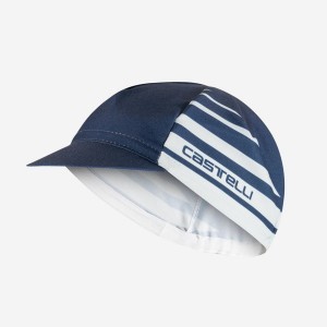 Blue / Silver Grey Men Castelli CLASSICO Cap | 504RMJFTI