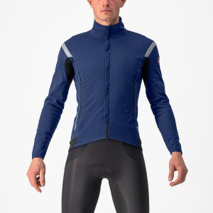 Blue / Silver Men Castelli PERFETTO RoS 2 Jackets | 347KPRCHB