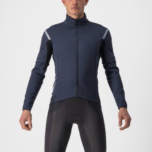 Blue / Silver Men Castelli PERFETTO RoS 2 CONVERTIBLE Jackets | 267MHGIBZ