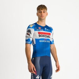 Blue / White Men Castelli AERO RACE 7.0 Jersey | 659RIPHOB