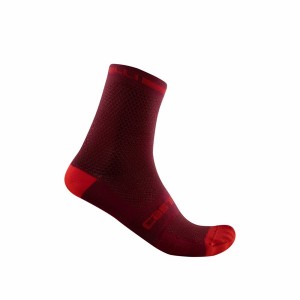 Burgundy Men Castelli SUPERLEGGERA T 12 Socks | 849TXVHQP