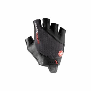 Dark Grey Men Castelli ROSSO CORSA PRO V Gloves | 762ALFIQZ