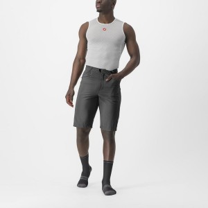 Dark Grey / Black Men Castelli UNLIMITEDGY Shorts | 312HYCTRW