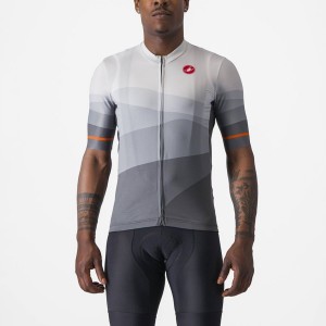 Dark Grey / Silver Grey Men Castelli ORIZZONTE Jersey | 563CKZDQU