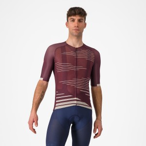 Deep Burgundy / Silver Men Castelli CLIMBER'S 4.0 Jersey | 270FATDJI