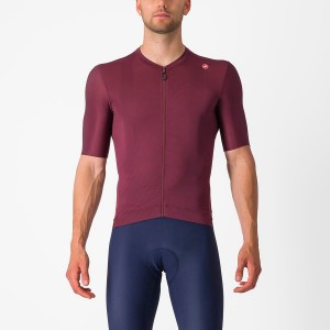 Deep Burgundy / Silver Men Castelli ESPRESSO Jersey | 027FKYIST