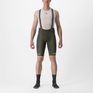 Deep Green Men Castelli FREE AERO RC CLASSIC Bib Shorts | 928UBXHQR