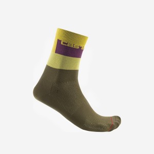 Green Men Castelli BLOCCO 15 Socks | 183SMYXDR