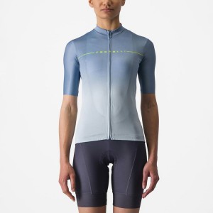 Grey Blue / Blue Women Castelli SALITA Jersey | 065GYIDER