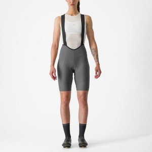 Grey Women Castelli ESPRESSO W DT Bib Shorts | 450KJGBMU