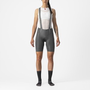 Grey Women Castelli FREE AERO RC W Bib Shorts | 971LMRWQS