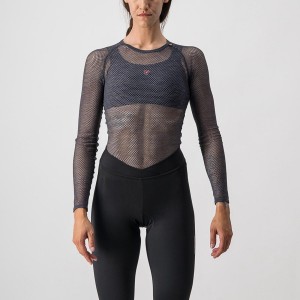 Grey Women Castelli MIRACOLO W LONG SLEEVE Base Layer | 670QRJLUG