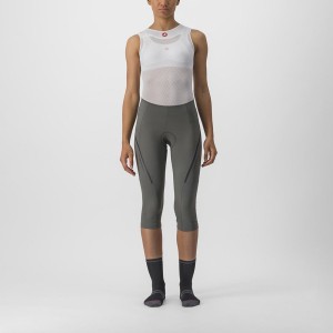 Grey / Dark Grey Women Castelli VELOCISSIMA 3 KNICKER Leggings | 605UIAKVR