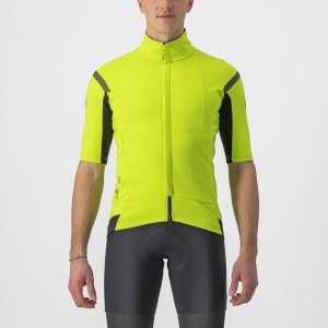 Light Green / Dark Grey Men Castelli GABBA RoS 2 Jackets | 895UKRFQT