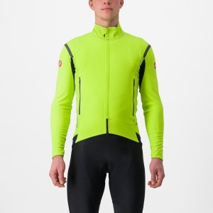 Light Green / Dark Grey Men Castelli PERFETTO RoS 2 Jackets | 187KQDONZ