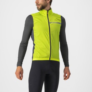 Light Green / Dark Grey Men Castelli SQUADRA STRETCH Vest | 267KFNCIB