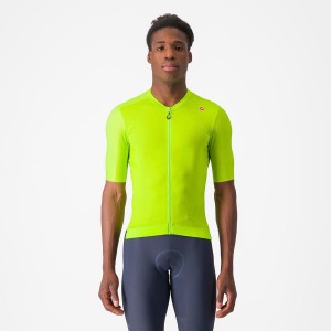 Light Green / Deep Green Men Castelli ESPRESSO Jersey | 394RFEAMB