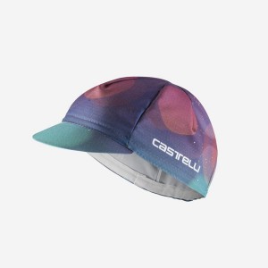 Multicolor Purple Men Castelli R-A/D Cap | 021NOIMBF