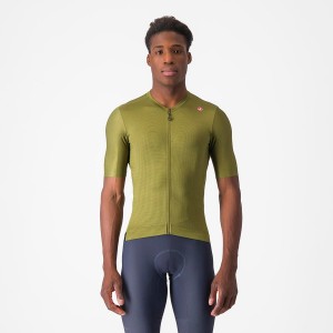 Olive / Light Green Men Castelli ESPRESSO Jersey | 317MXTEAH