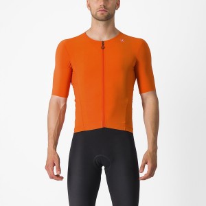 Orange Red Men Castelli PREMIO Jersey | 874JFNSDE