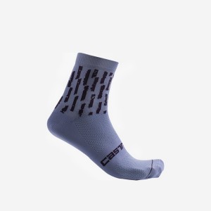 Purple White Women Castelli AERO PRO W 9 CM Socks | 764CDHIRJ