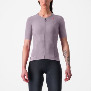 Purple White Women Castelli PREMIO W Jersey | 163SRWJCN