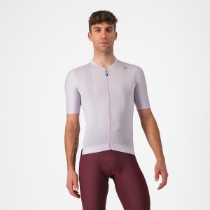 Purple White / Dark Grey Men Castelli ESPRESSO Jersey | 357EQVASJ