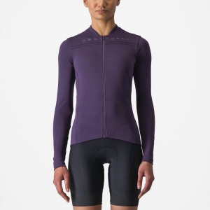 Purple Women Castelli ANIMA 4 LONG SLEEVE Jersey | 317IUFLQR