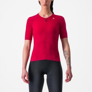 Red Women Castelli PREMIO W Jersey | 642WHGTBA