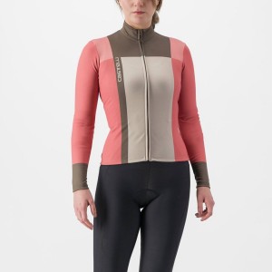 Red Women Castelli UNLIMITED W THERMAL Jersey | 176DRNIUM