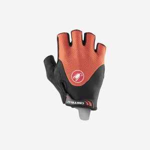 Red / Black Men Castelli ARENBERG GEL 2 Gloves | 928TQGFJE